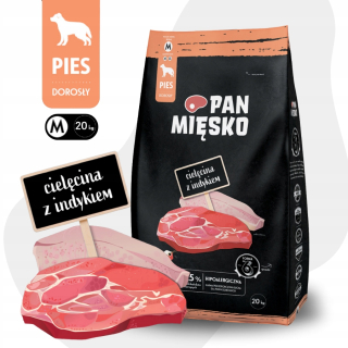 Panvica Teľacie mäso s morčacím M 20kg chrumkavé XS